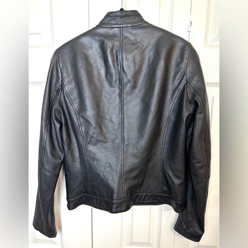 Finity Studio Black Soft Leather Jacket Moto Moto… - image 7